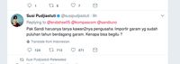Saat Menteri Susi dan Sandiaga Berbalas Tweet Soal Impor Garam