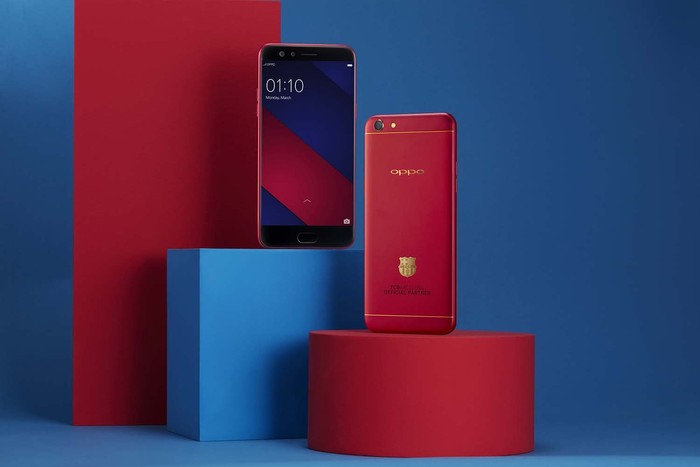 Oppo F3 FCB Limited Edition. Foto: Oppo Oppo F3 FCB Limited Edition. Foto: Oppo