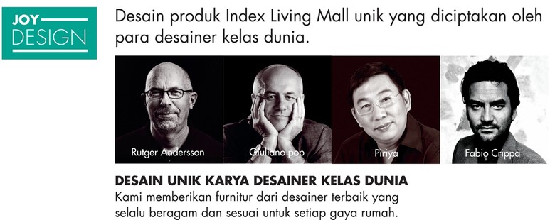 Furnitur Karya Desainer Kelas Dunia Ada di Index Living Mall Jakarta Furnitur Karya Desainer Kelas Dunia Ada di Index Living Mall Jakarta