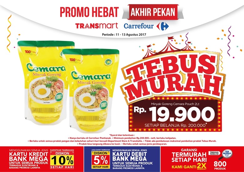 Tebus Murah Minyak Goreng di Promo Akhir Pekan Transmart Carrefour Tebus Murah Minyak Goreng di Promo Akhir Pekan Transmart Carrefour