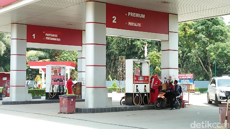 Penampakan SPBU yang Jual Pertamax-Pertalite dengan Warna Sama Penampakan SPBU yang Jual Pertamax-Pertalite dengan Warna Sama