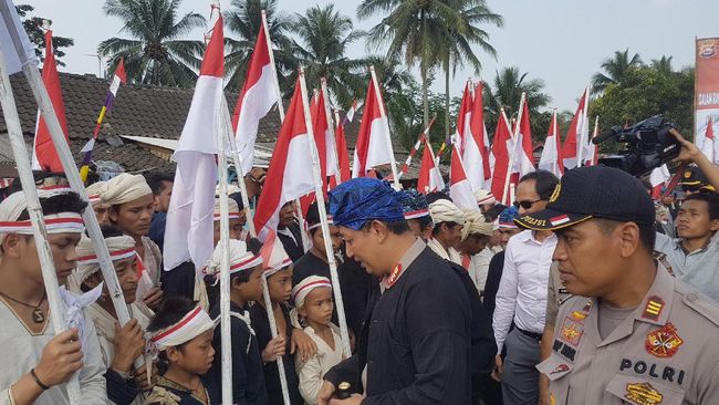 HUT ke-72 RI, Suku Baduy Baca Ikrar Setia Pancasila dan NKRI