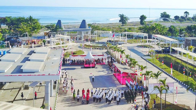 Upacara HUT RI di Perbatasan RI-Timor Leste Berlangsung Hikmat Upacara HUT RI di Perbatasan RI-Timor Leste Berlangsung Hikmat