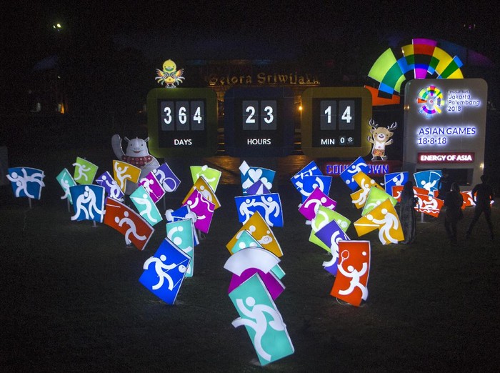 Countdown Asian Games 2018. Foto: Nova Wahyudi/Antara Foto Countdown Asian Games 2018. Foto: Nova Wahyudi/Antara Foto