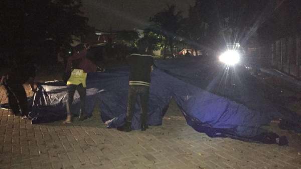 Korban Kebakaran di Kebayoran lama Diungsikan ke Tenda Darurat Korban Kebakaran di Kebayoran lama Diungsikan ke Tenda Darurat