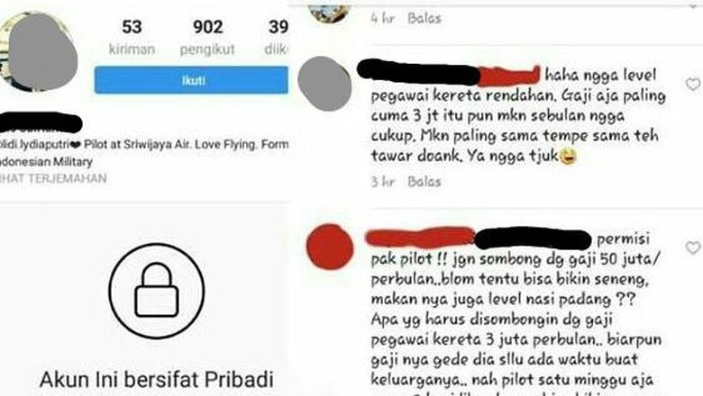 Pilot Ledek Gaji Pegawai KAI Dipicu Persoalan Rumah Tangga Pilot Ledek Gaji Pegawai KAI Dipicu Persoalan Rumah Tangga