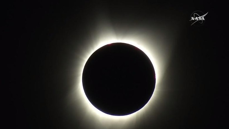 Gerhana Matahari Total Muncul, Langit Amerika Serikat Gelap Gerhana Matahari Total Muncul, Langit Amerika Serikat Gelap
