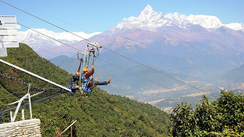 Flying fox di Nepal (highgroundnepal.com) Flying fox di Nepal (highgroundnepal.com)