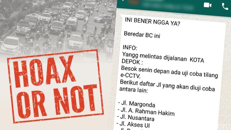 Ada Broadcast Tilang E-CCTV akan Diterapkan di Depok, Benarkah? Ada Broadcast Tilang E-CCTV akan Diterapkan di Depok, Benarkah?
