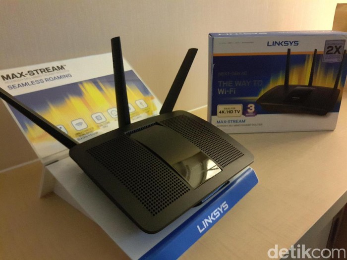 LinkSys EA7500. Foto: yud/detikINET LinkSys EA7500. Foto: yud/detikINET