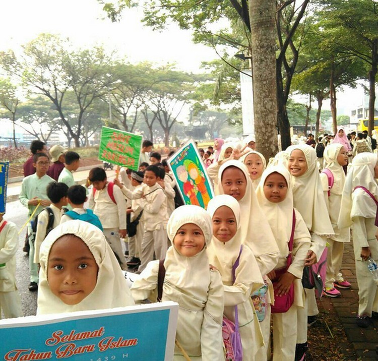 Foto: Meriahnya Anak-anak Pawai Menyambut Tahun Baru Hijriah