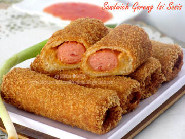 Resep: Sandwich Goreng Isi Sosis Resep: Sandwich Goreng Isi Sosis