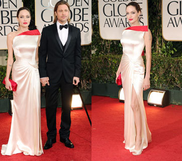 Gaun Seksi Pilihan Jolie untuk Golden Globe 2012 Gaun Seksi Pilihan Jolie untuk Golden Globe 2012