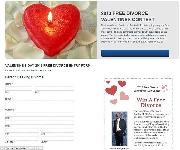 Pasangan Bisa Cerai Gratis di Hari Valentine Melalui Pengacara Ini Pasangan Bisa Cerai Gratis di Hari Valentine Melalui Pengacara Ini