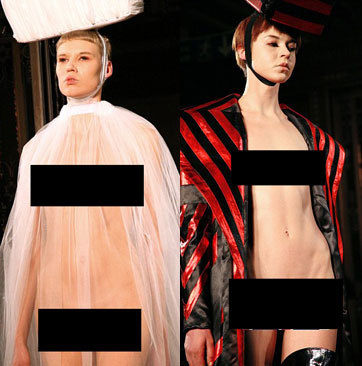 Desainer Inggris Tampilkan Model Telanjang di London Fashion Week Desainer Inggris Tampilkan Model Telanjang di London Fashion Week
