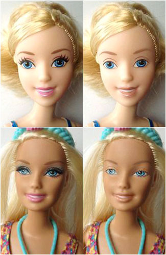Ini Wajah Asli Boneka Barbie Tanpa Make-up 1 Ini Wajah Asli Boneka Barbie Tanpa Make-up 1