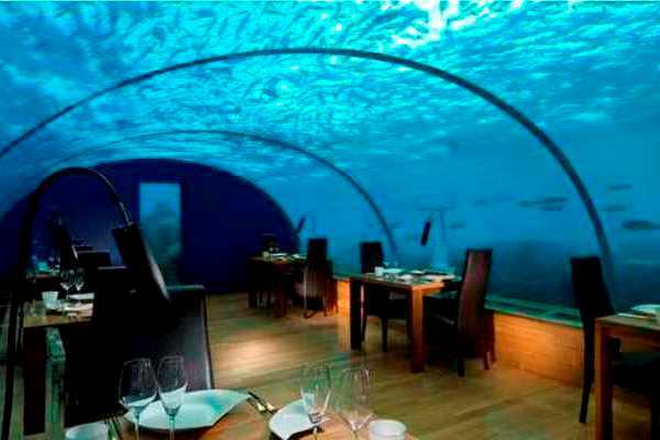 Luar Biasa! Ada Restoran Bawah Laut di Maladewa