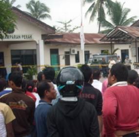 Tembakan di Polsek Hamparan Perak Sempat Dikira Mercon Tembakan di Polsek Hamparan Perak Sempat Dikira Mercon