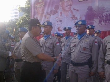 Kapolri Lepas Pasukan Perdamaian ke Darfur Sudan Kapolri Lepas Pasukan Perdamaian ke Darfur Sudan
