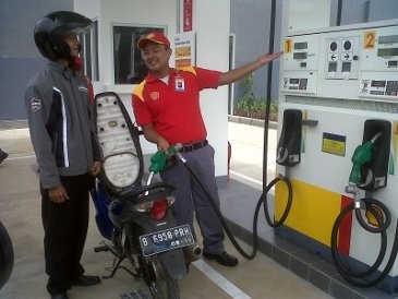 SPBU Khusus Motor Pertama di Indonesia SPBU Khusus Motor Pertama di Indonesia
