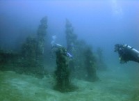 Menyelam di antara gapura candi bawah air (indonesia-scuba.blogspot.com) Menyelam di antara gapura candi bawah air (indonesia-scuba.blogspot.com)