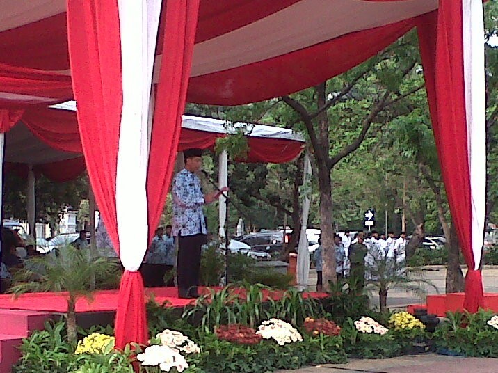 Jokowi Pimpin Upacara Sumpah Pemuda di Monas Jokowi Pimpin Upacara Sumpah Pemuda di Monas