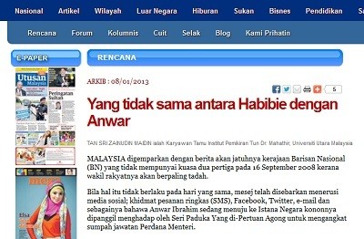 Dulu Menghina, Eks Menteri Penerangan Malaysia Kini Memuji Habibie Dulu Menghina, Eks Menteri Penerangan Malaysia Kini Memuji Habibie