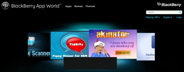 Aplikasi yang diduga bajakan yang ada di App World Aplikasi yang diduga bajakan yang ada di App World
