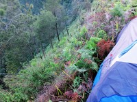 Tenda yang kami bangun, sampingnya sudah jurang Tenda yang kami bangun, sampingnya sudah jurang