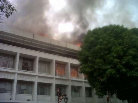 Lantai 3 Gedung Setneg Habis Terbakar Lantai 3 Gedung Setneg Habis Terbakar