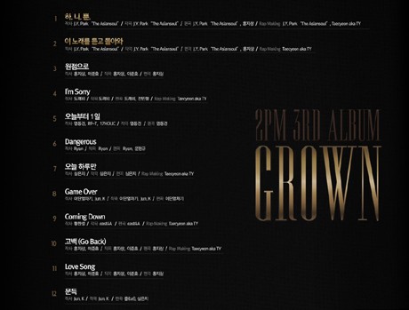 Ini Dia Daftar Lagu di Album Terbaru 2PM \Grown\ Ini Dia Daftar Lagu di Album Terbaru 2PM \Grown\