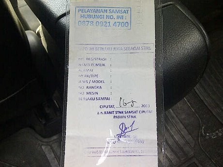 Di Undang-undang Tidak Ada Kata STNK Sementara Di Undang-undang Tidak Ada Kata STNK Sementara