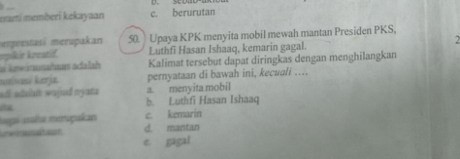 Kasus Luthfi Jadi Materi Ujian SMK, PKS Bogor Siap Lapor ke Polisi Kasus Luthfi Jadi Materi Ujian SMK, PKS Bogor Siap Lapor ke Polisi