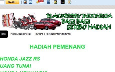 Penipuan mengatasnamakan BlackBerry Indonesia Penipuan mengatasnamakan BlackBerry Indonesia
