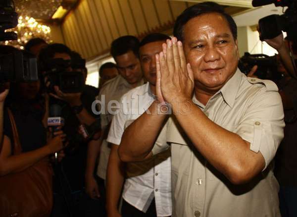 Ini Pidato Prabowo di Depan Agum Gumelar Cs