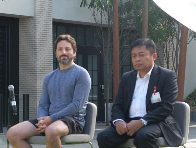 Sergey Brin & Ririek Adriansyah (ash/inet) Sergey Brin & Ririek Adriansyah (ash/inet)