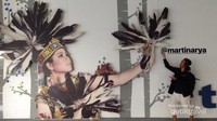 Wajah penari Dayak yang jadi icon bandara Wajah penari Dayak yang jadi icon bandara