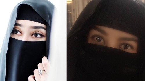 Foto: Gaya Syahrini Hingga Dian Pelangi Bercadar Saat Umrah Foto: Gaya Syahrini Hingga Dian Pelangi Bercadar Saat Umrah