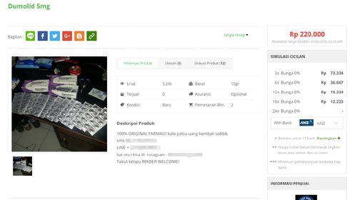 Aneh! Dokter Mengeluh Susah Cari, Dumolid Justru Banyak Dijual Online Aneh! Dokter Mengeluh Susah Cari, Dumolid Justru Banyak Dijual Online